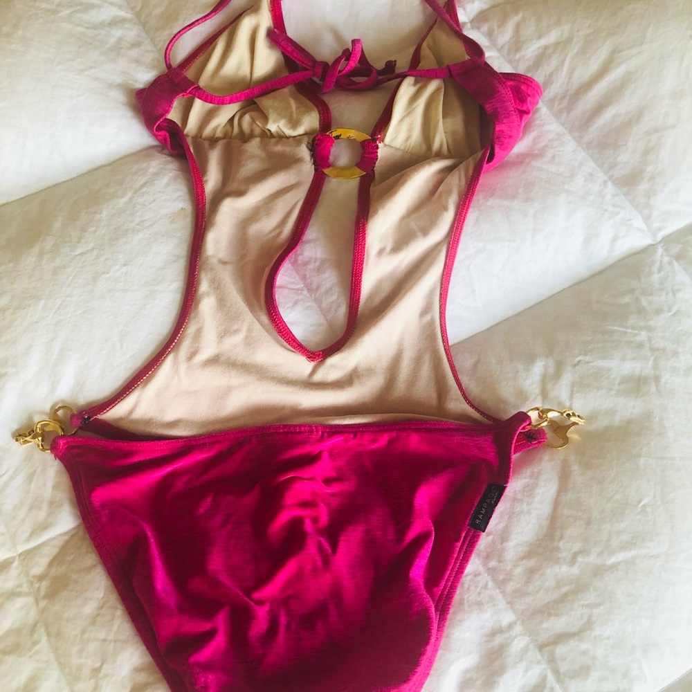 Super cute one piece and hot pink